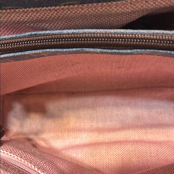 Dooney & Bourke Blue and Brown Monogram Satchel - Picture 10 of 14